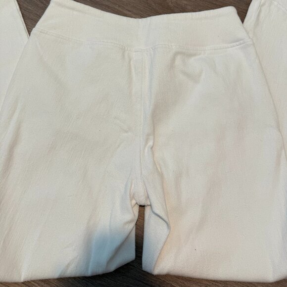 Belle by Kim Gravel Flexibelle White Jegging with Diagonal Hem Size 6 - Picture 9 of 11